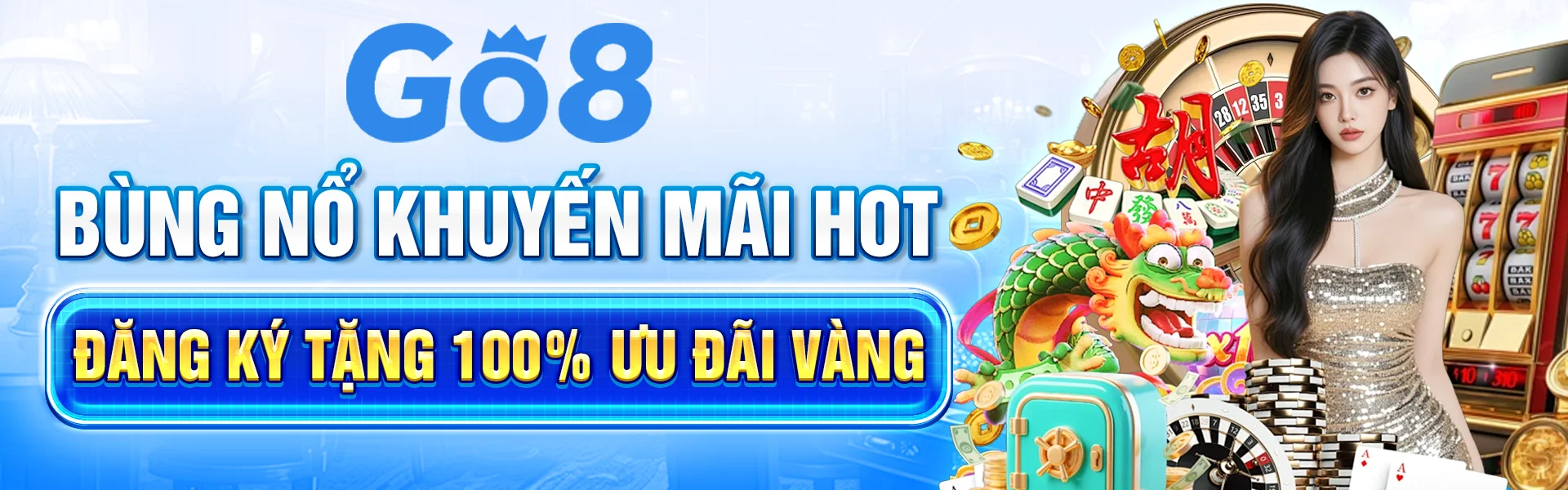 Banner Go8 về nội dung game, thể thao và esports